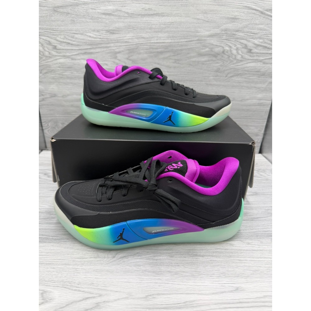 Nike Zion 4 "Noah Basketball Shoes (Photo Blue/Vivid Purple/Green Glow/Volt) 10